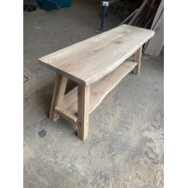 Waschtisch aus Eiche im Landhausstil in Rohholzoptik 150x50x75 cm
